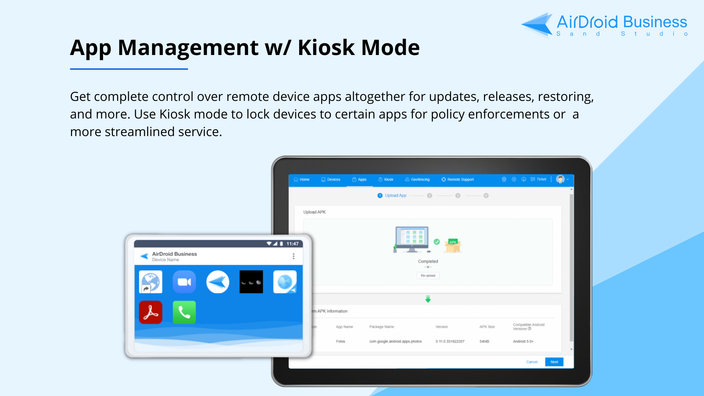 screenshot of AirDroid Business